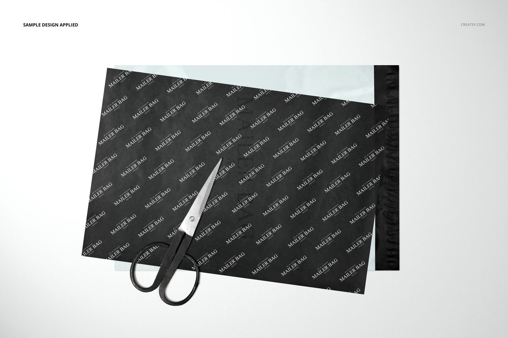 Mailer Bag Wrapping Tissue Paper Mockup Set - mockup screenshot 6