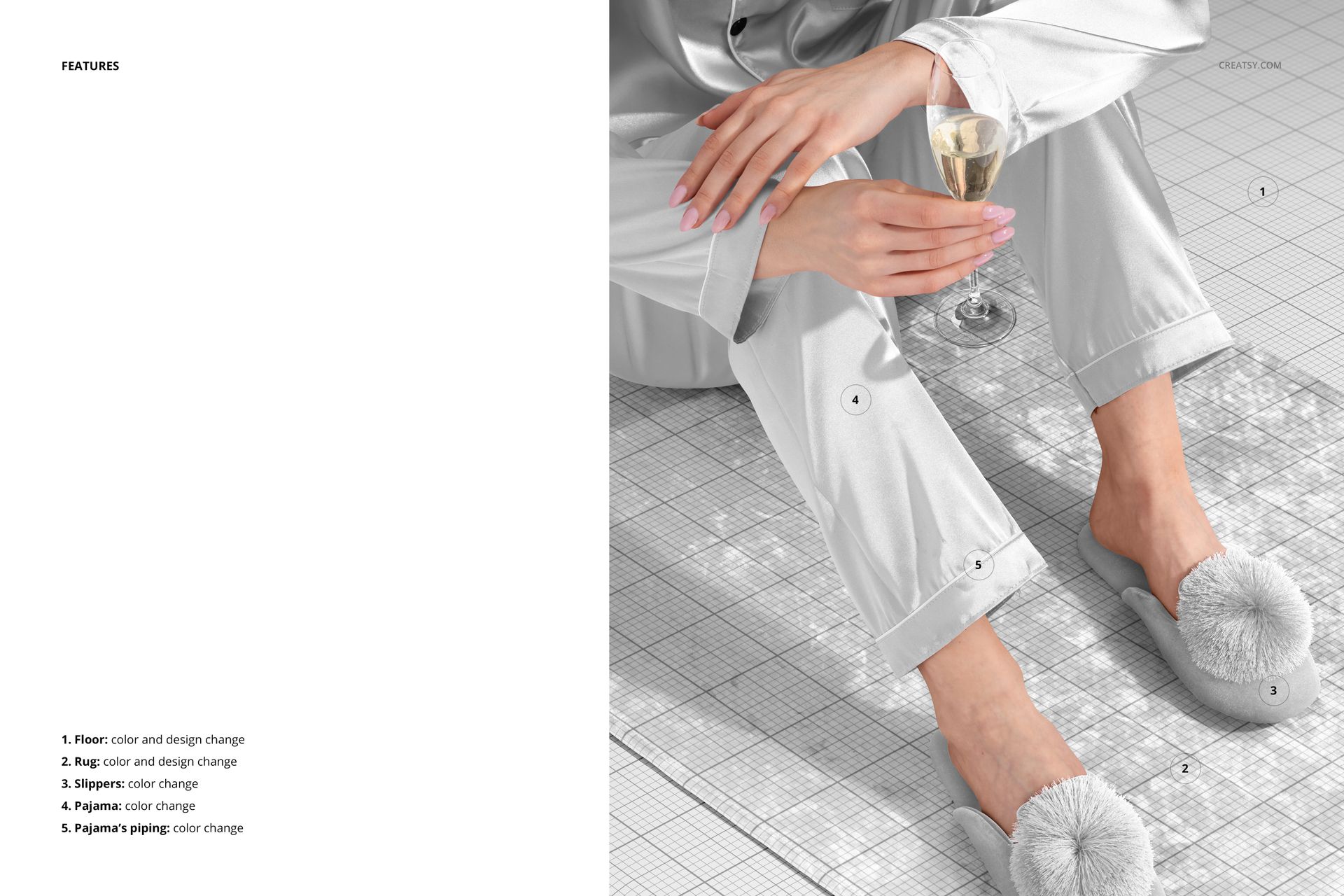 Marbled Velvet Rug Mockup Set - mockup screenshot 3