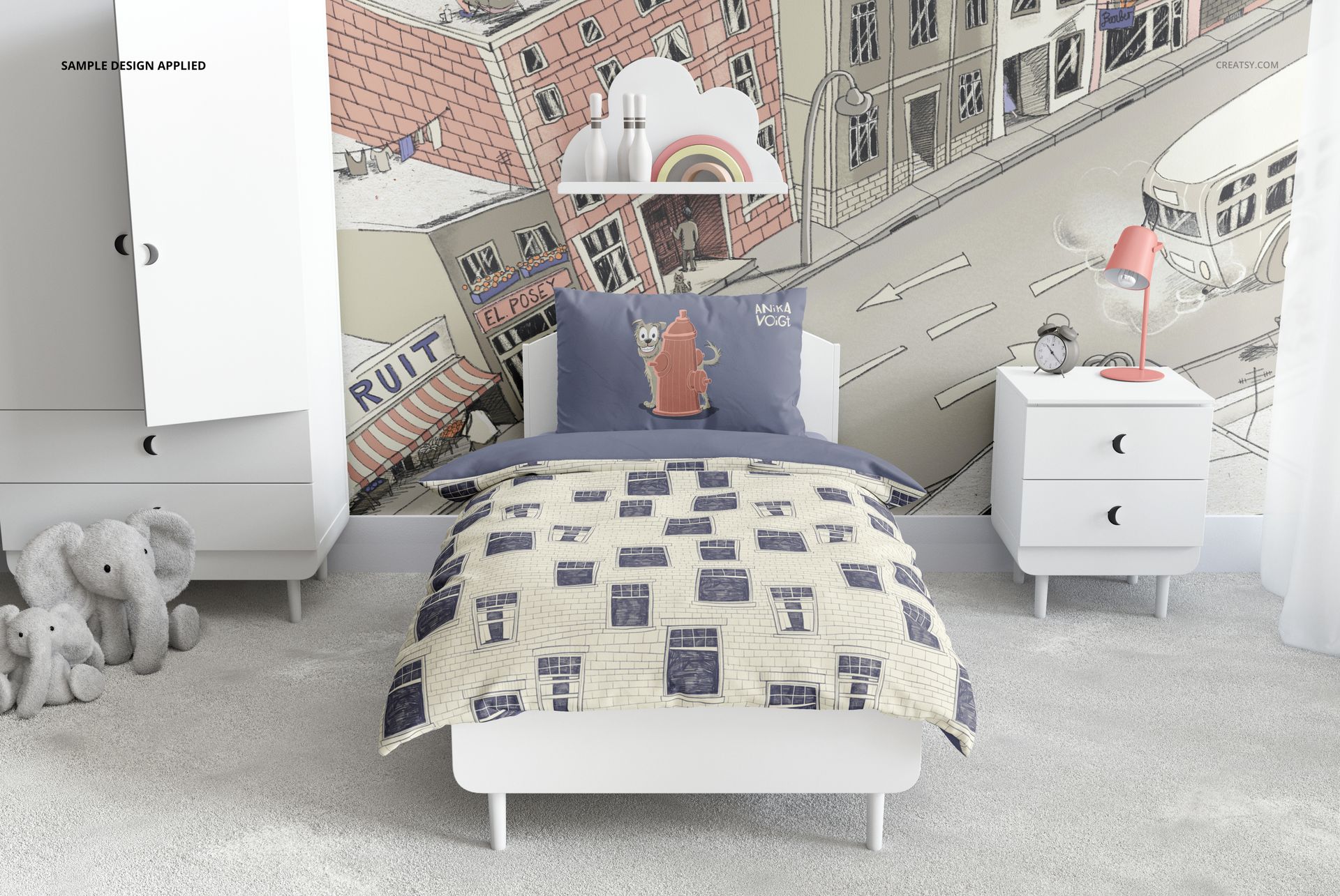 Kids Bedding Mockup Set - mockup screenshot 4