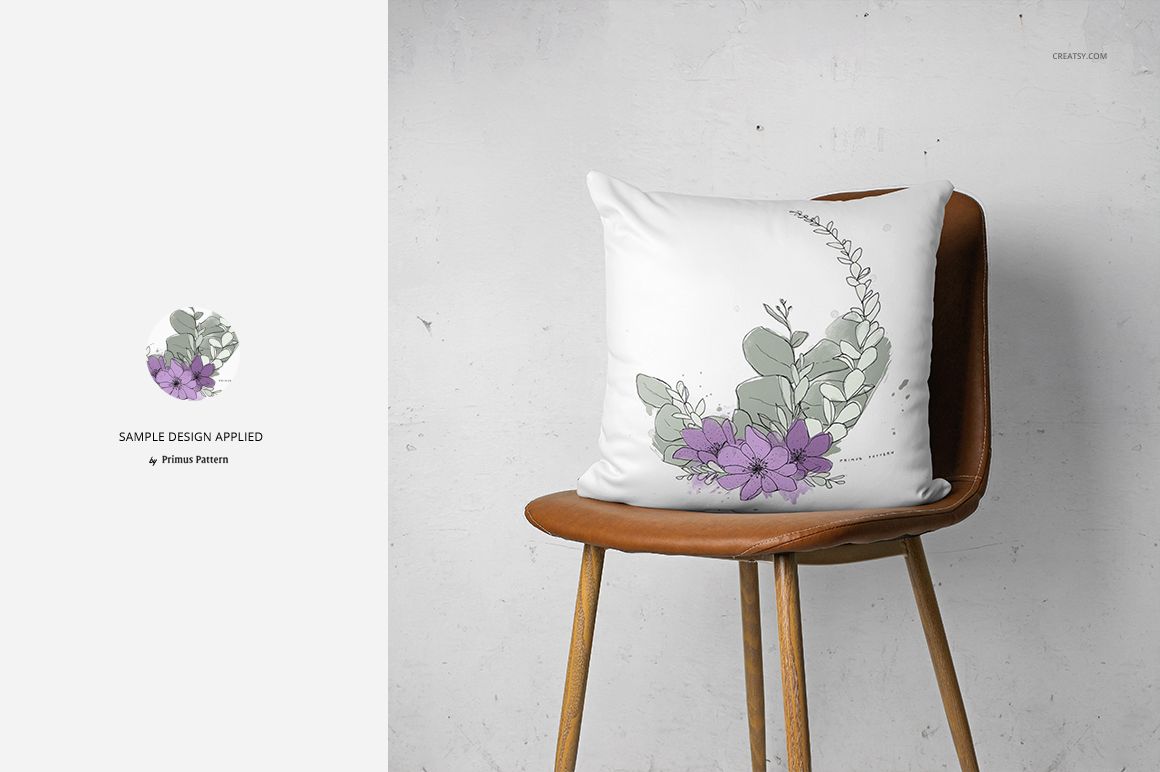 Pillow Mockup Set (chair edition) - mockup screenshot 5