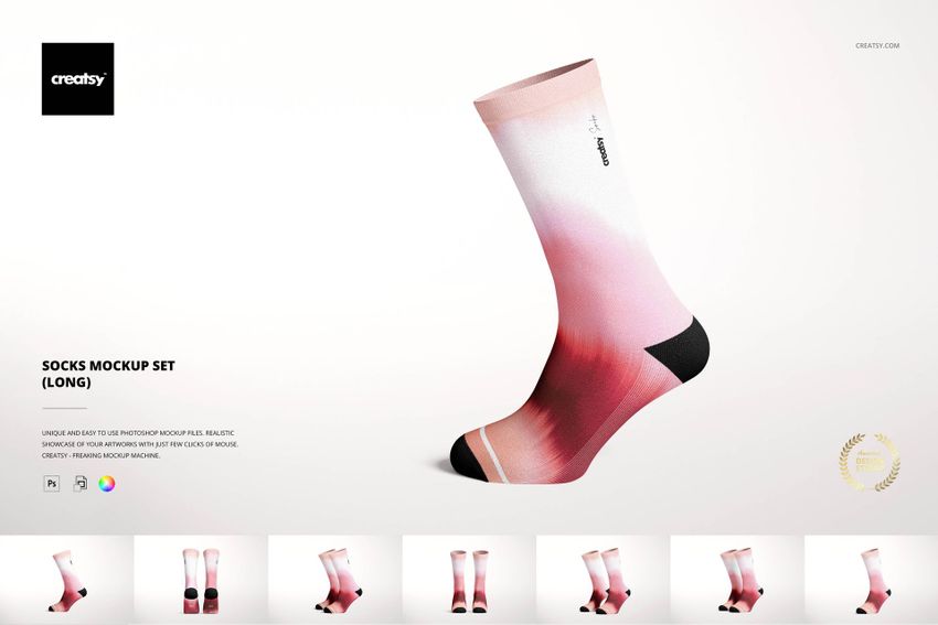 Socks Mockup Set (long) - mockup screenshot 1