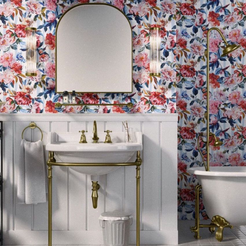 Flowers and Stripes  by Ma’at Luxe Home - Files in Use example