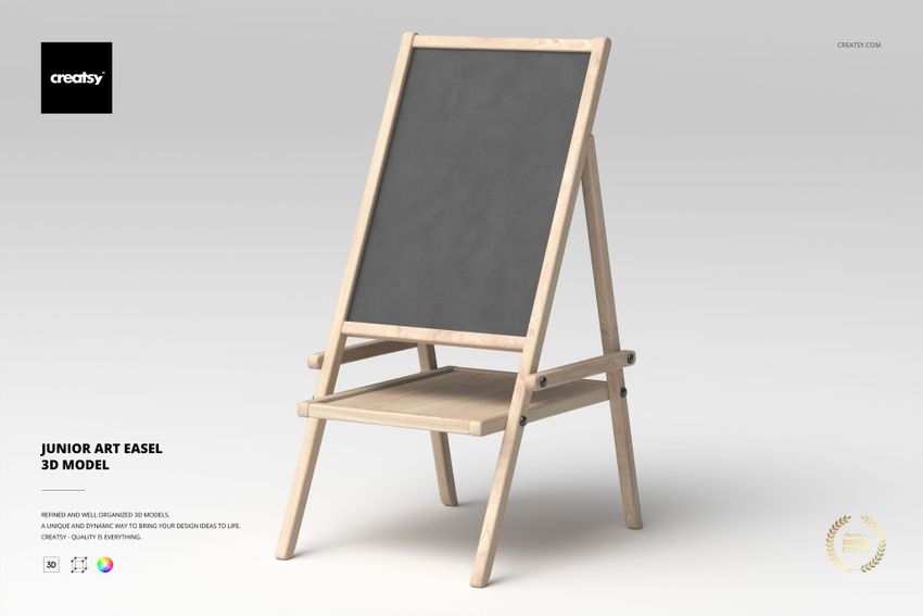 Junior Art Easel 3D Model - mockup screenshot 1