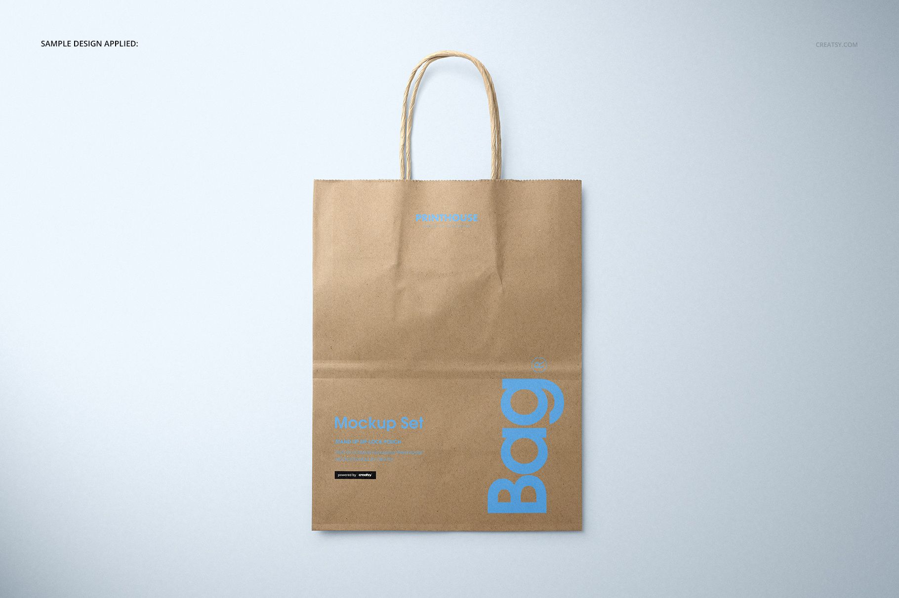 Natural Kraft Shopping Bag 3 Mockup Set - mockup screenshot 6