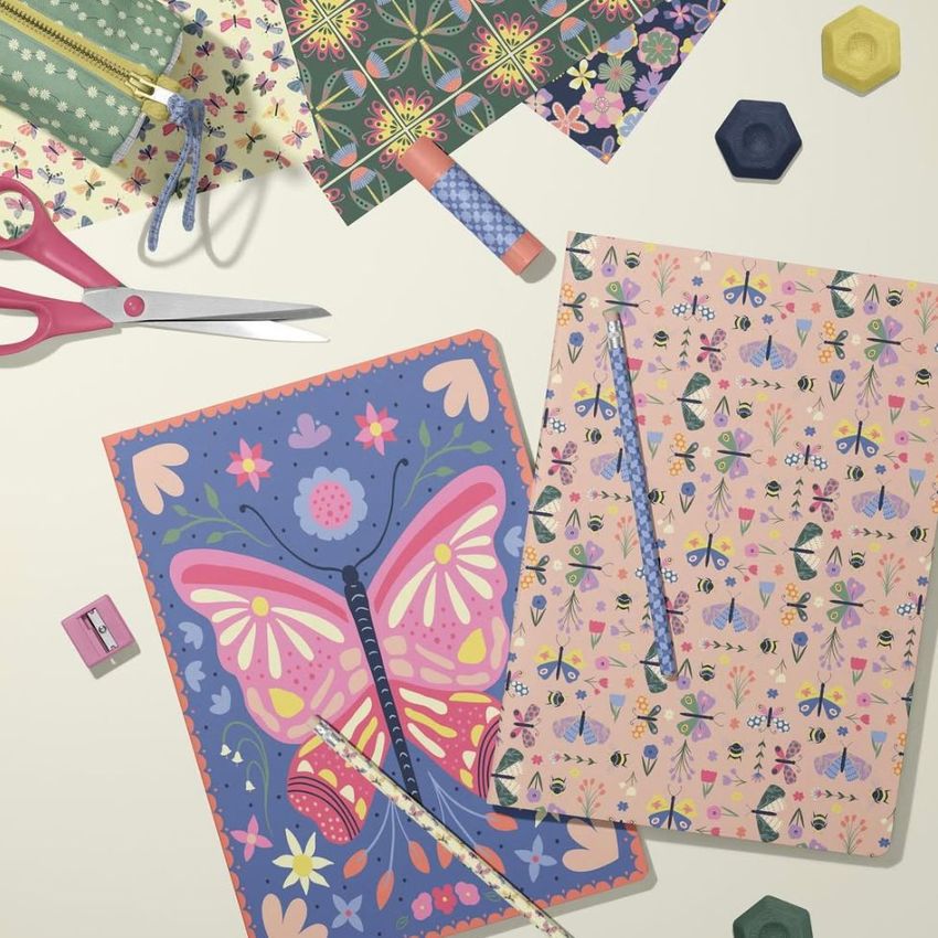 Butterflies & Flowers by Sazerelli Designs - Files in Use example