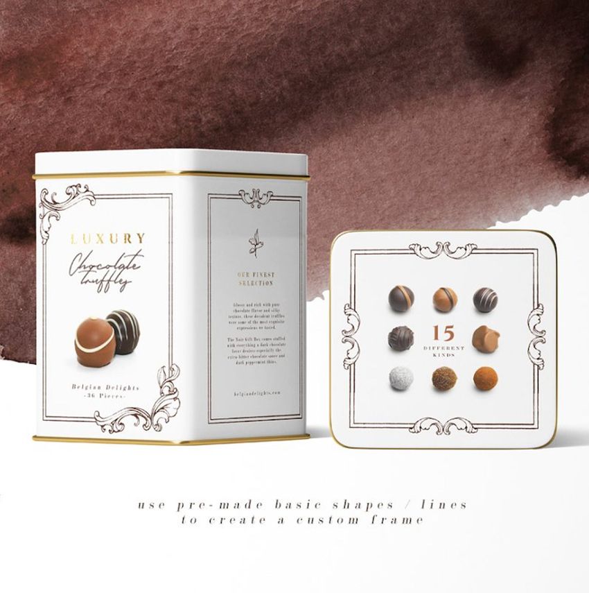Luxury Chocolate Pralines by Aquarellina - Files in Use example