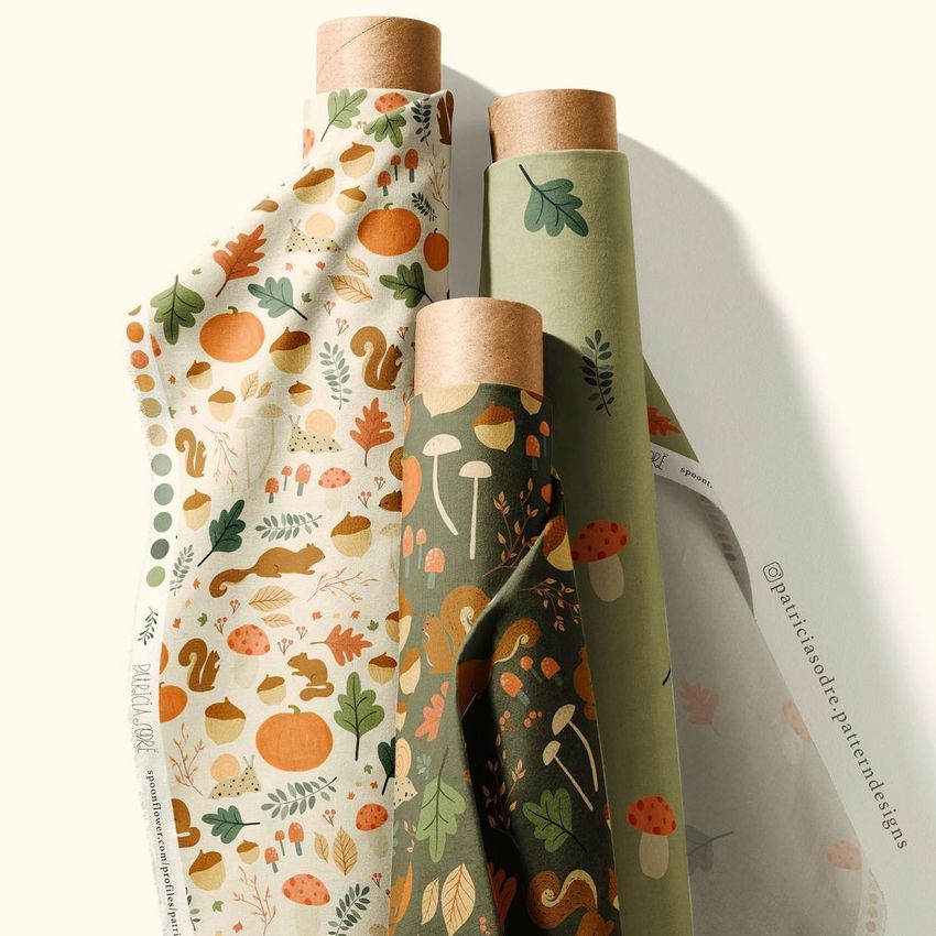 Squirrelly Autumn Whimsy by Patricia Sodre - Files in Use example