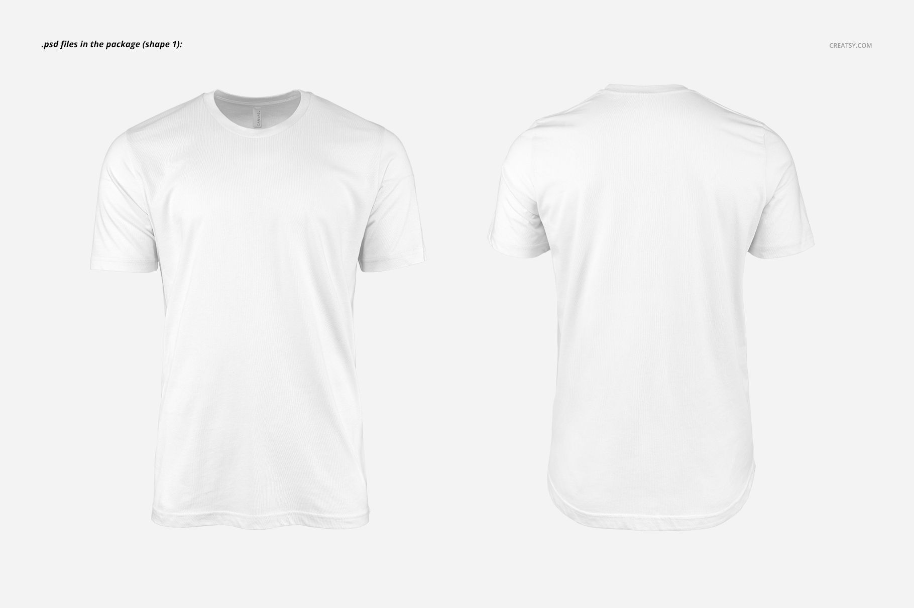 Men T-shirt Mockup Set - mockup screenshot 2