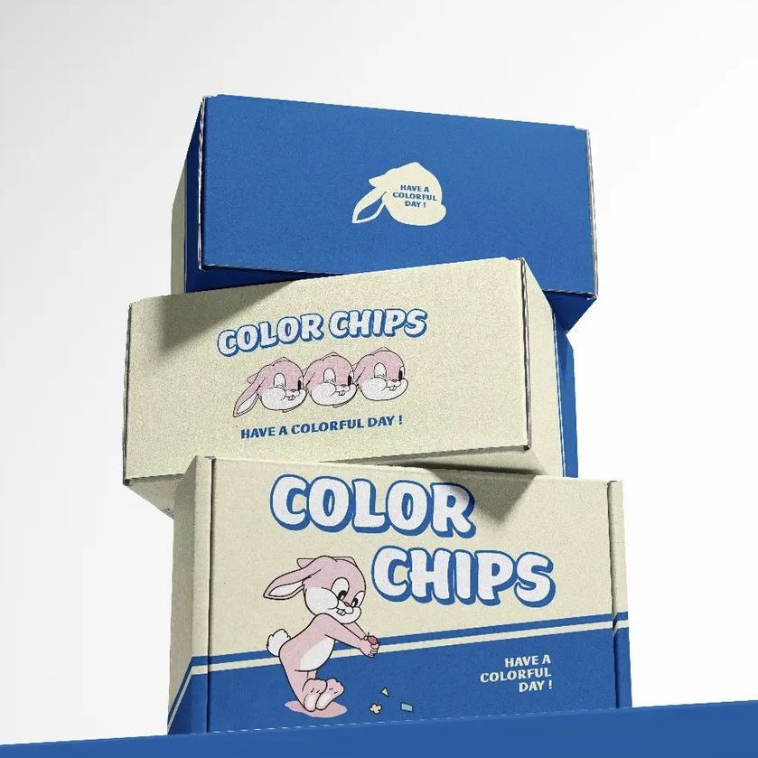 Color Chips Visual Identity  by Dear Design  - Files in Use example