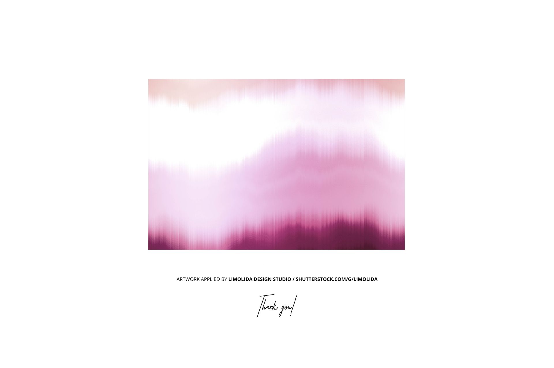 Rectangular mockup scene displaying a soft gradient pattern in shades of pink, purple, and white on a plain background.