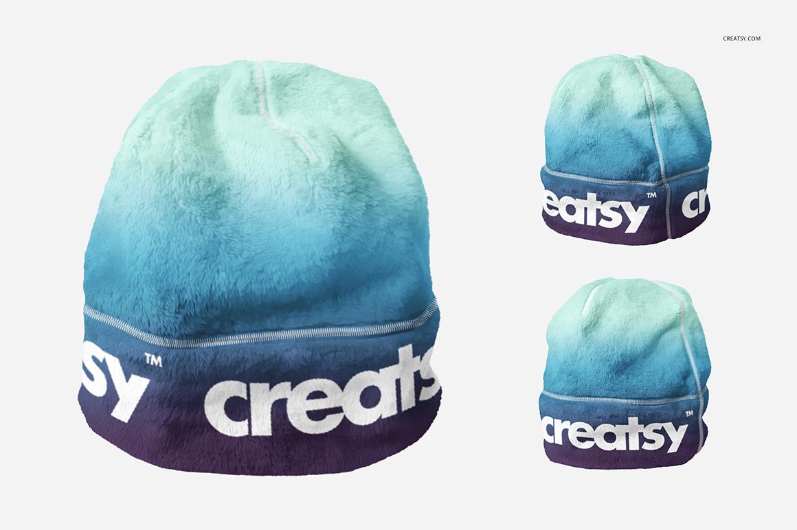 Fleece Beanie Mockup Set - mockup screenshot 2