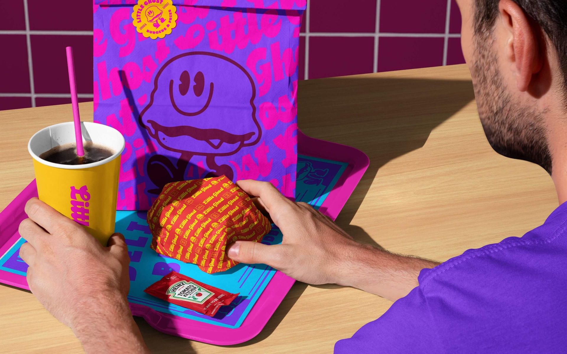 Skidimore Studio Little Ghost Burger Brand Identity