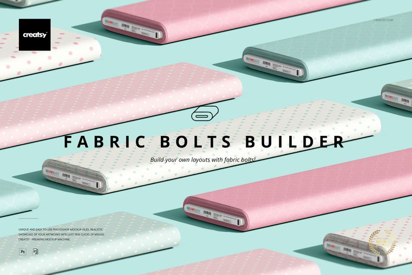 Fabric Bolts Builder Mockup Set - mockup screenshot 1