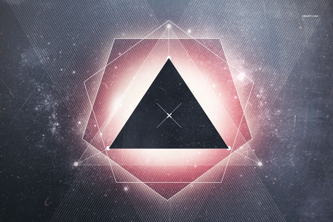 Galaxy Triangle Poster - mockup screenshot 3