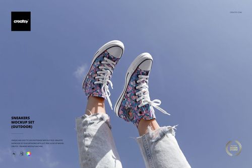 Sneakers Mockup Set (outdoor) - mockup preview 1