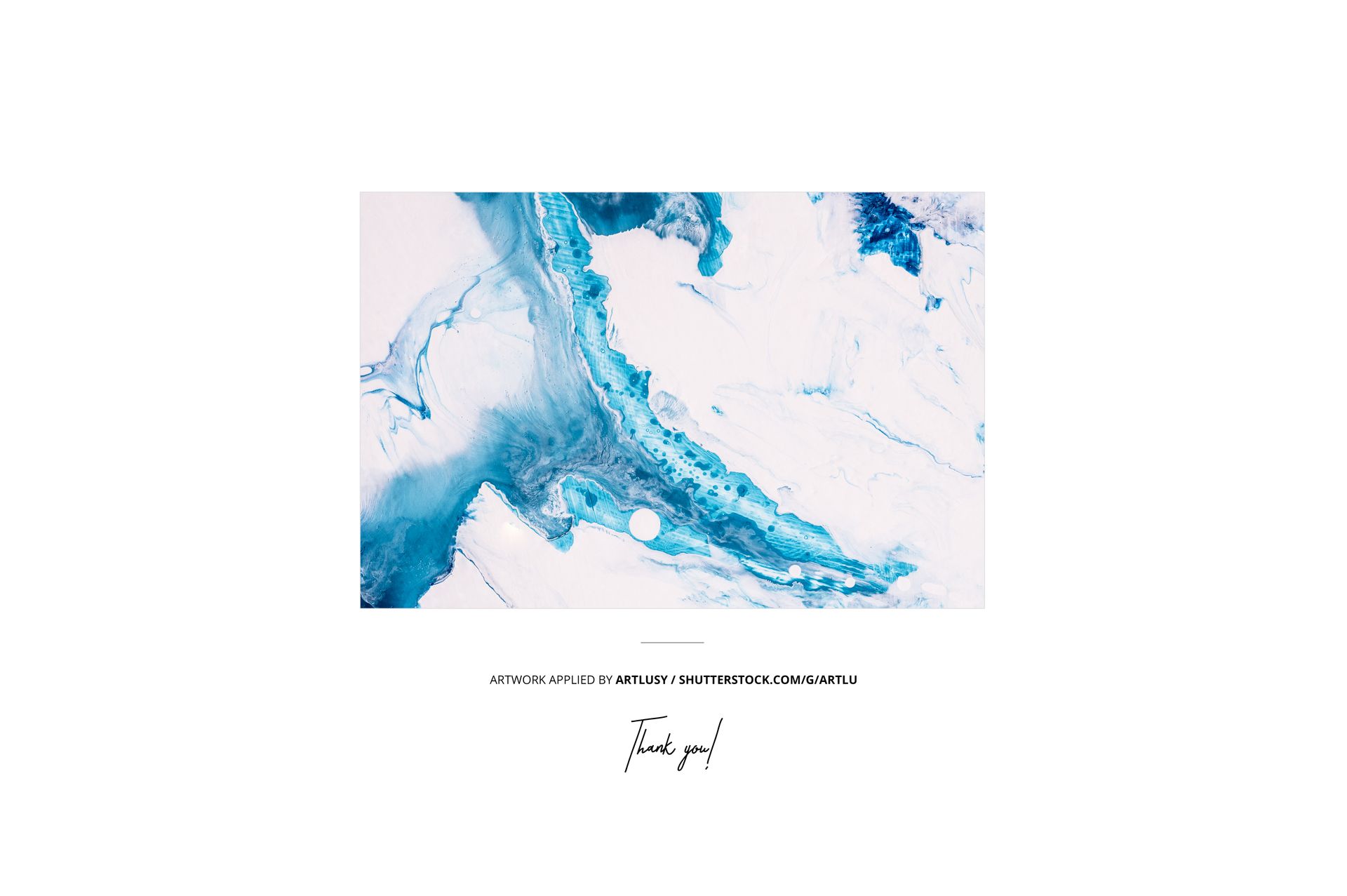 Rectangular mockup scene featuring a swim cap design with abstract blue and white marbled patterns on a white background.