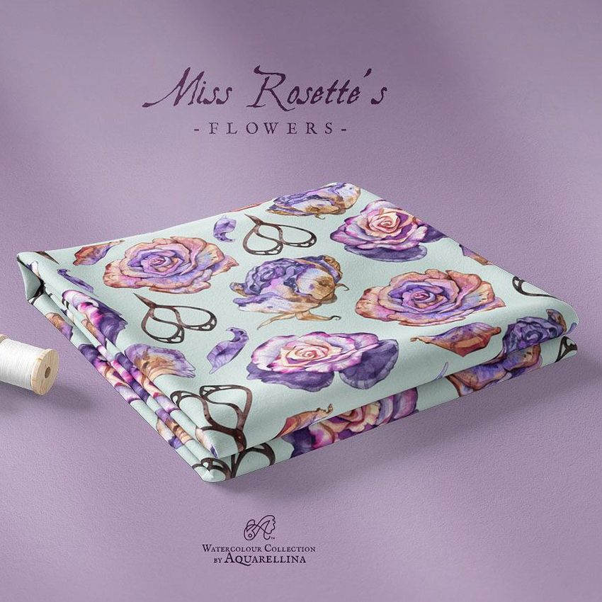 Miss Rosette`s Flowers by Aquarellina - Files in Use example