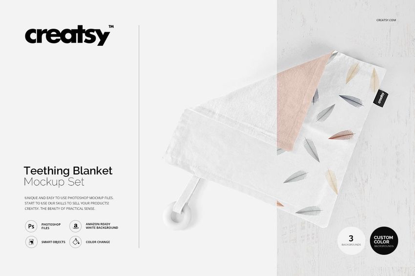 Teething Blanket Mockup Set - mockup screenshot 1