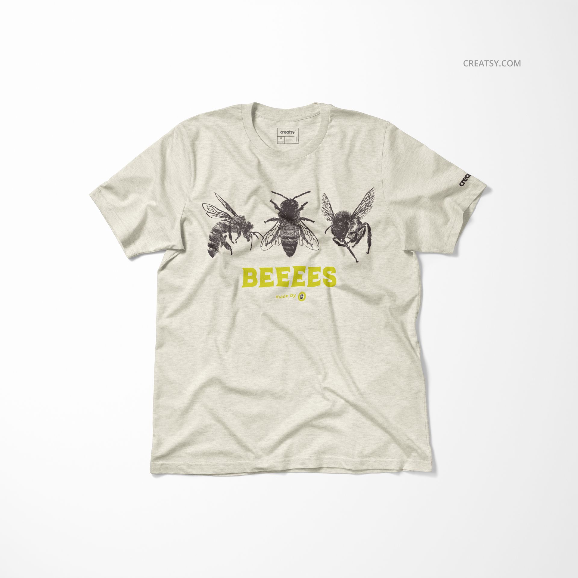 Bella Canvas 3001 Unisex Heather CVC SS Tee (men version) Mockup Set