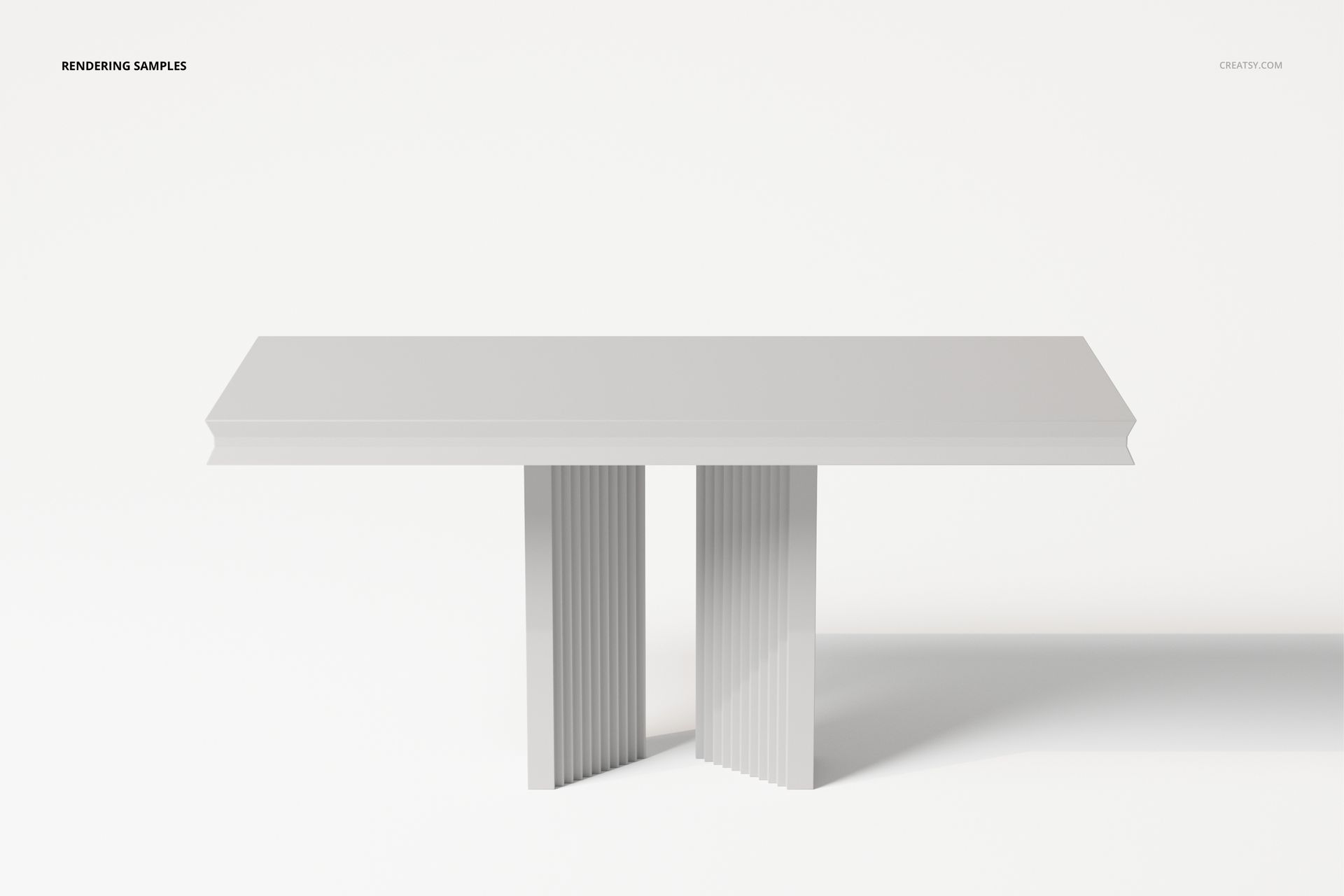 Luxurious Modern Console Table 3D Model - mockup screenshot 2