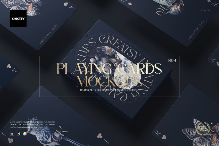 Playing Cards Mockup Set v.4 - mockup screenshot 1