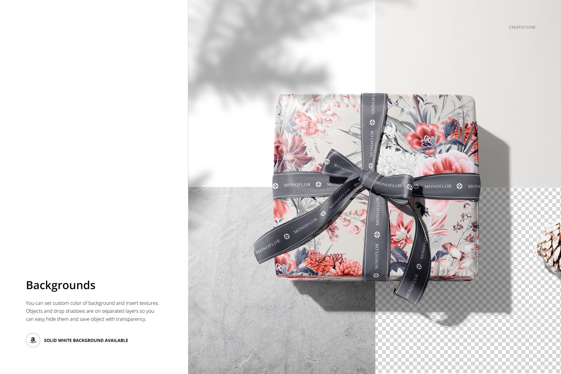Gift Box Wrapping Paper Mockup Set - mockup screenshot 10