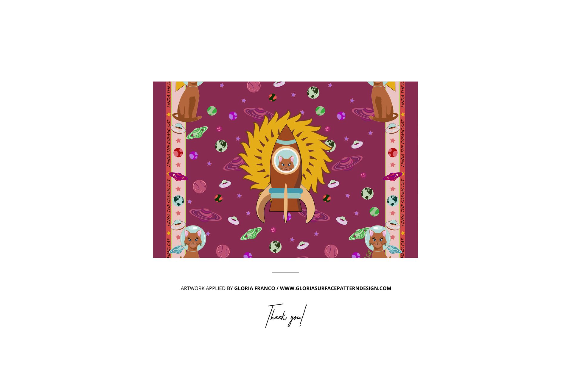 Square silk scarf featuring vibrant designs, framed and centered against a plain white backdrop, mockup presentation.