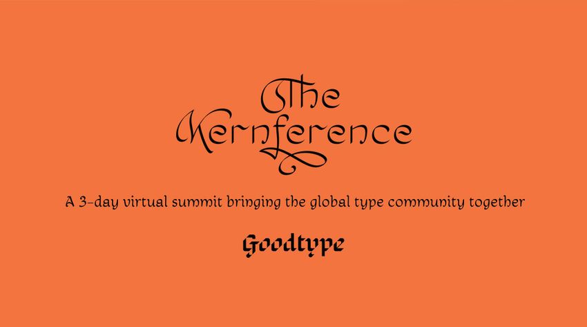 Logo and advertising slogan of The Kernference 