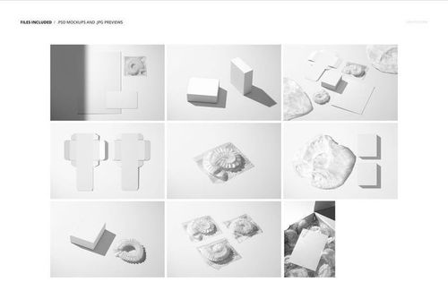 Set of hotel shower cap mockups showing packaging and unfolded caps in various arrangements on a white background.