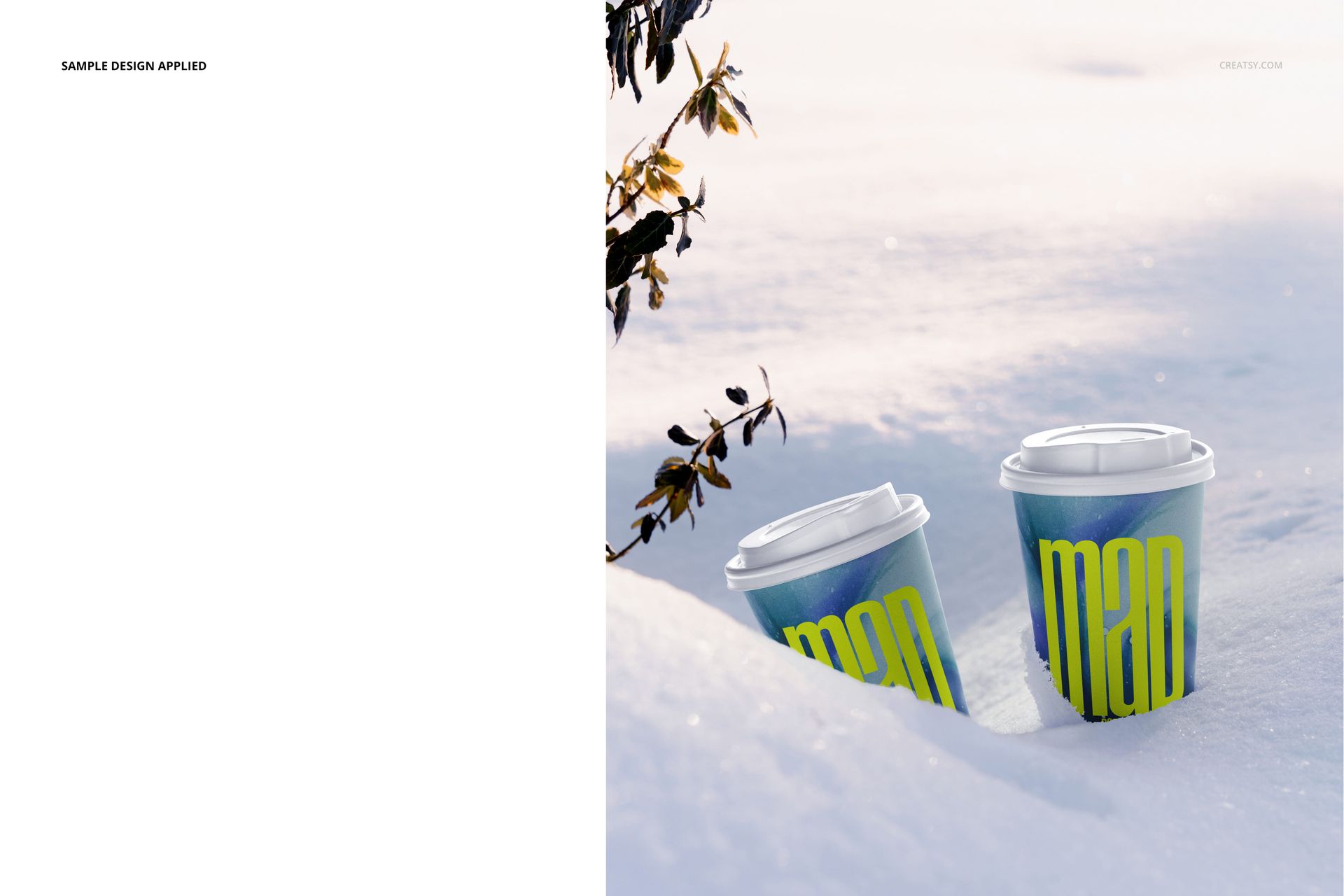 Winter Paper Cup Mockup Set v.2 - mockup screenshot 10