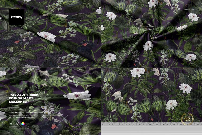 Tablecloth Fabric KO00 Mockup Set - mockup screenshot 1