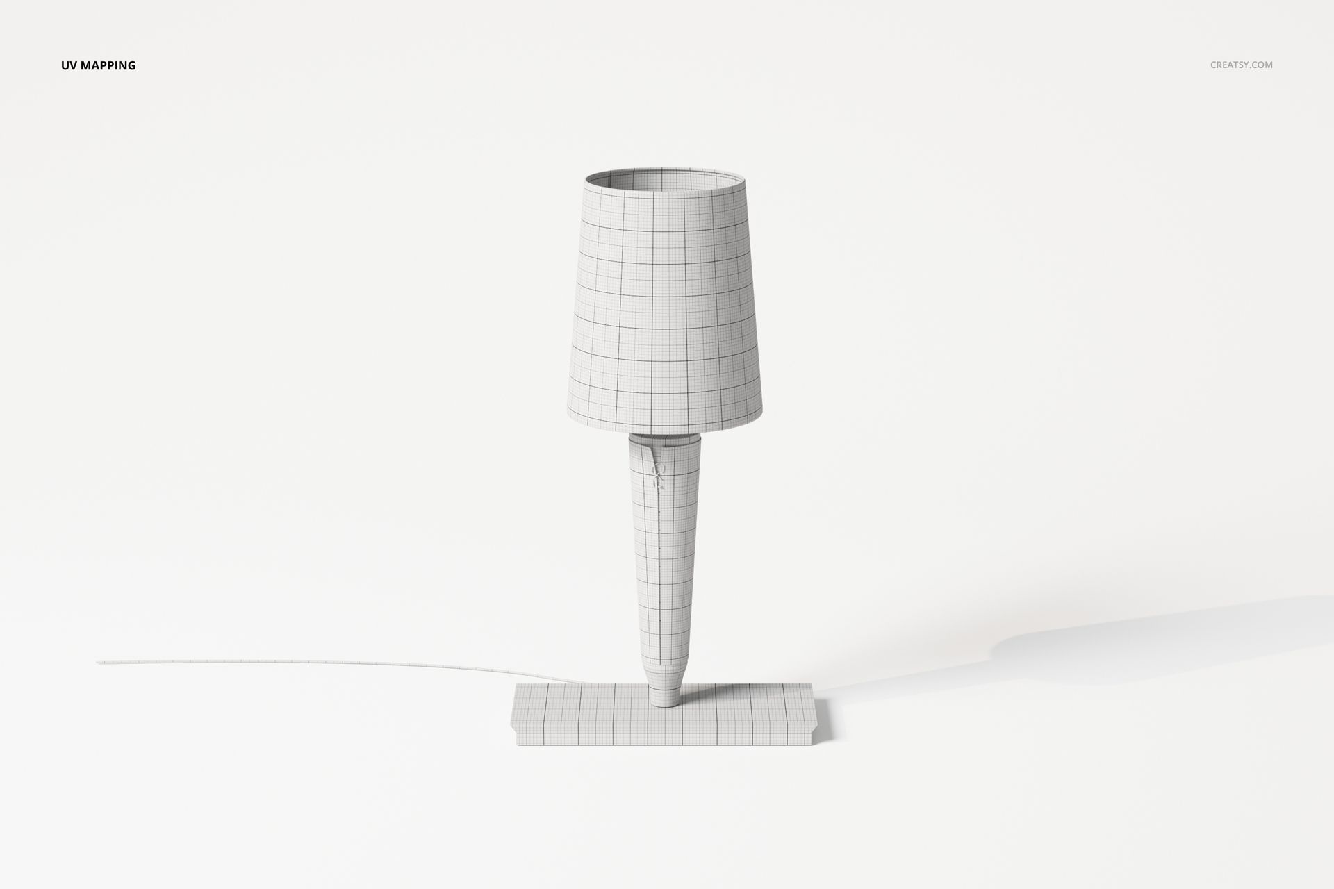 Covered Base Table Lamp 3D Model - mockup screenshot 4