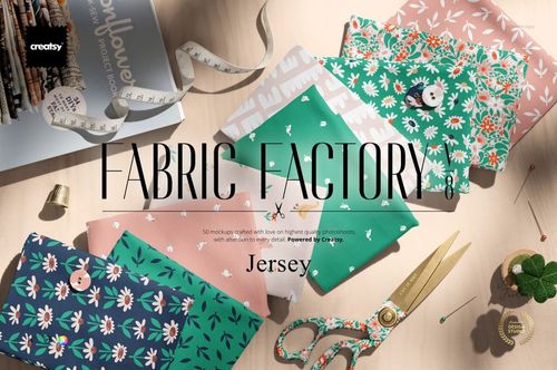 Fabric Factory v.8 Mockup Bundle (Jersey) - mockup preview 1