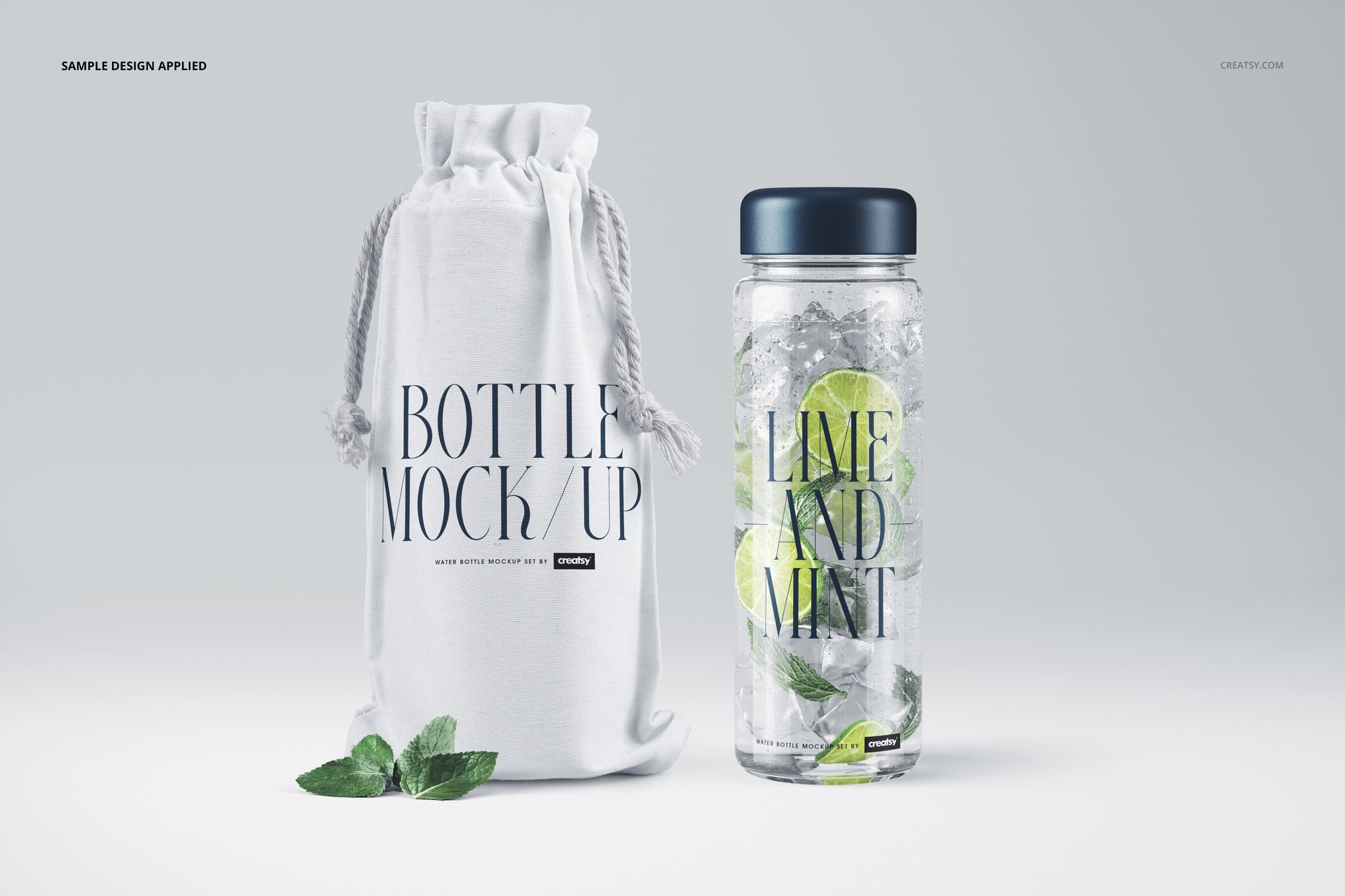 Clear Water Bottle Mockup Set - mockup screenshot 4