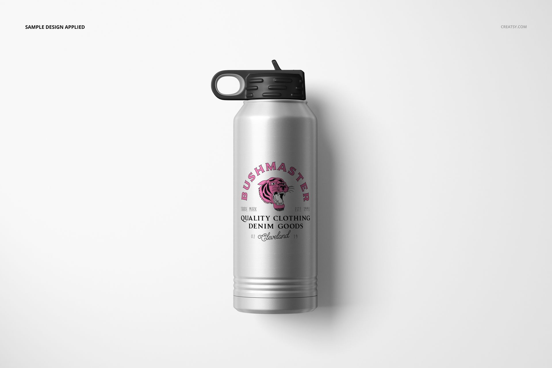 Stainless Steel 32 oz. Water Bottle Mockup Set - mockup screenshot 4