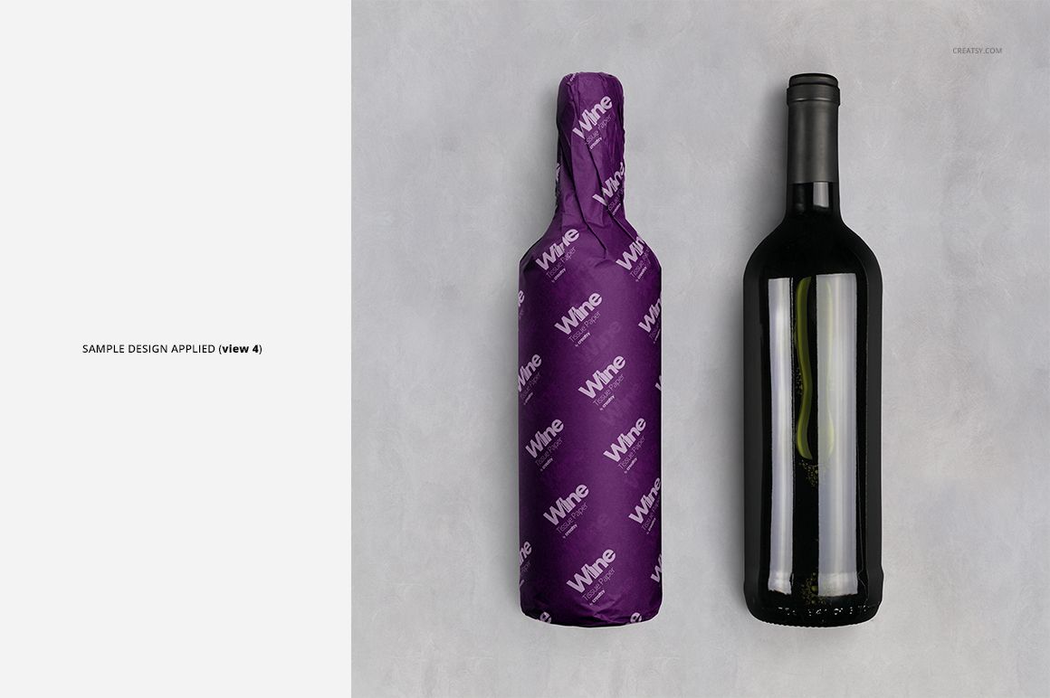 Wine Wrapping Tissue Paper Mockup Set - mockup screenshot 9