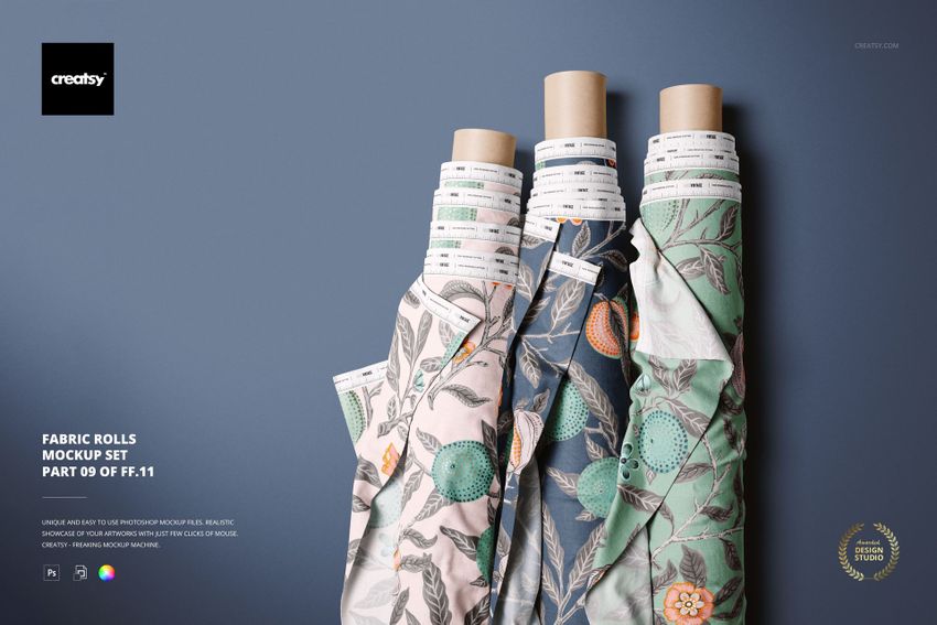 Fabric Rolls Mockup Set (09/FFv.11) - mockup screenshot 1