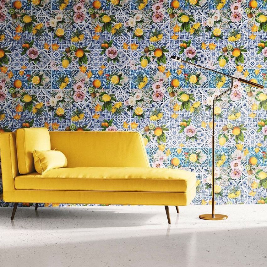 Sicilian Tile Wallpaper by Ma’at Luxe Home - Files in Use example