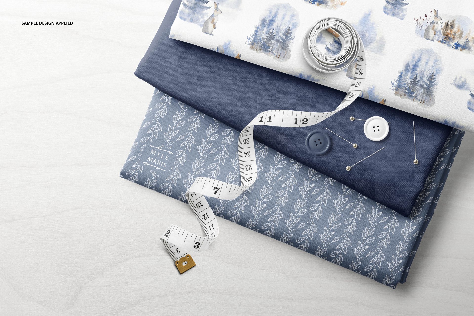 Folded Fabrics Mockup Set (39/FFv.6) - mockup screenshot 6