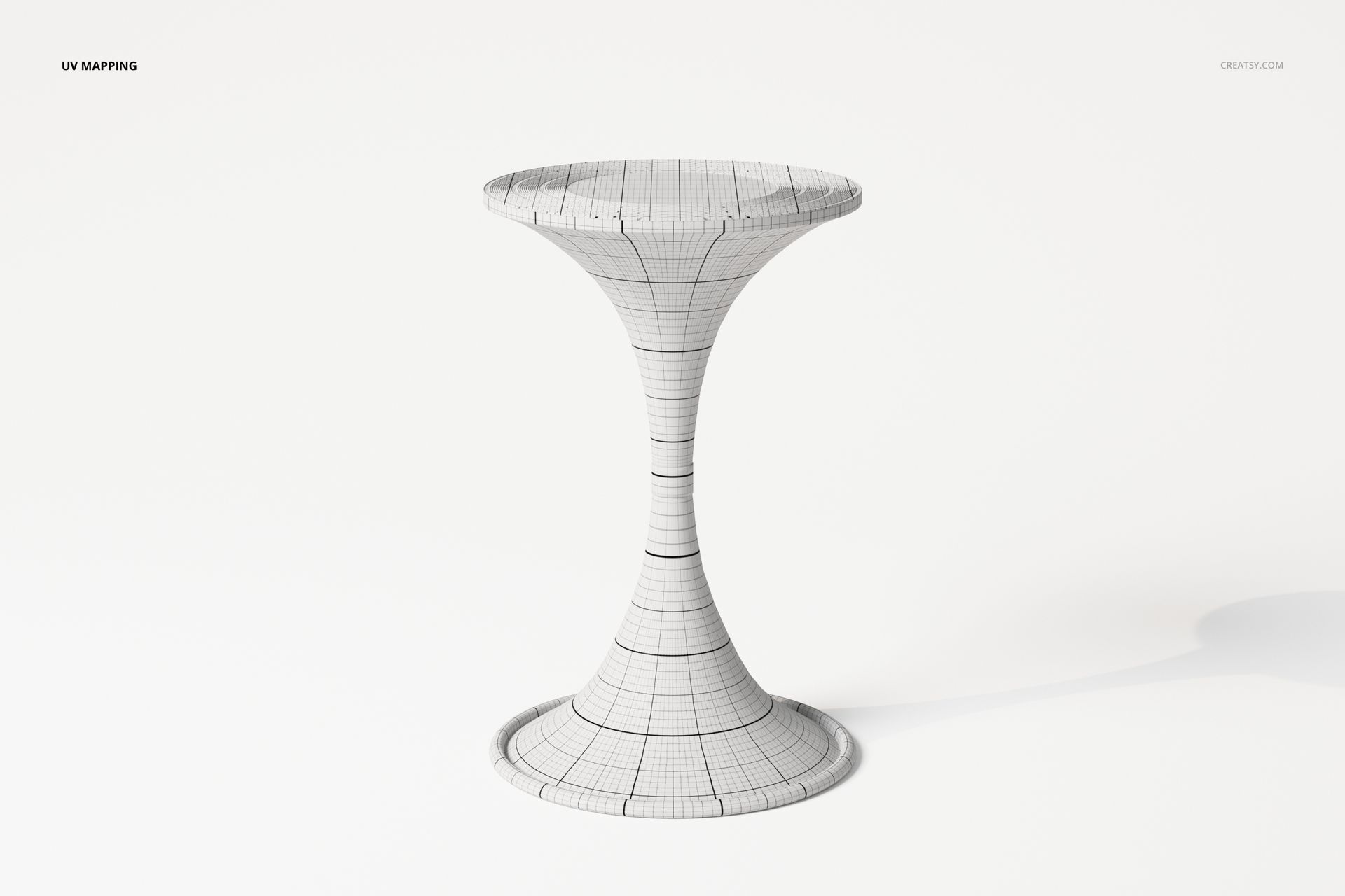 Double-Sided Chalice Table 3D Model - mockup screenshot 4