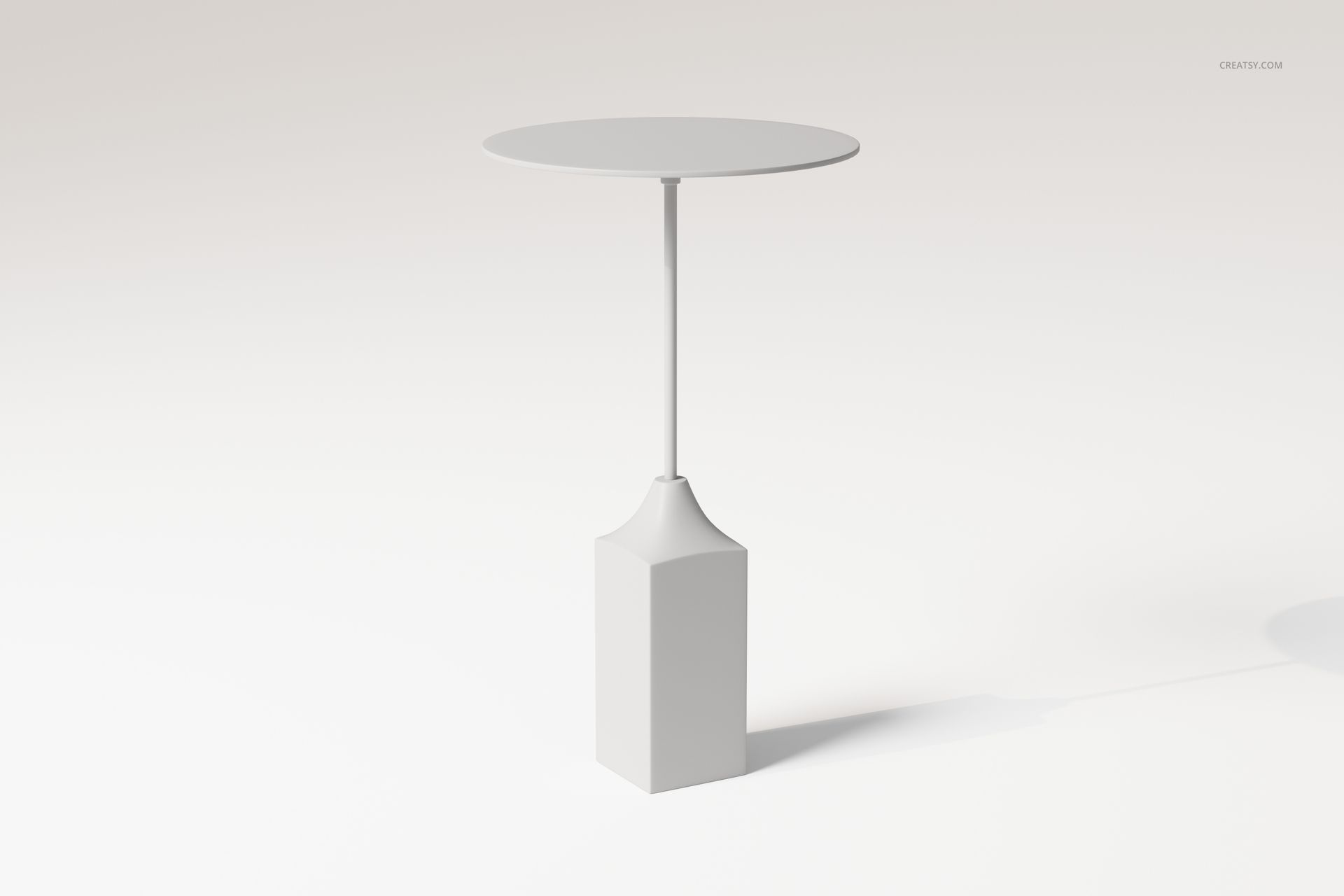 Modern Pedestal Coffee Table 3D Model - mockup screenshot 3
