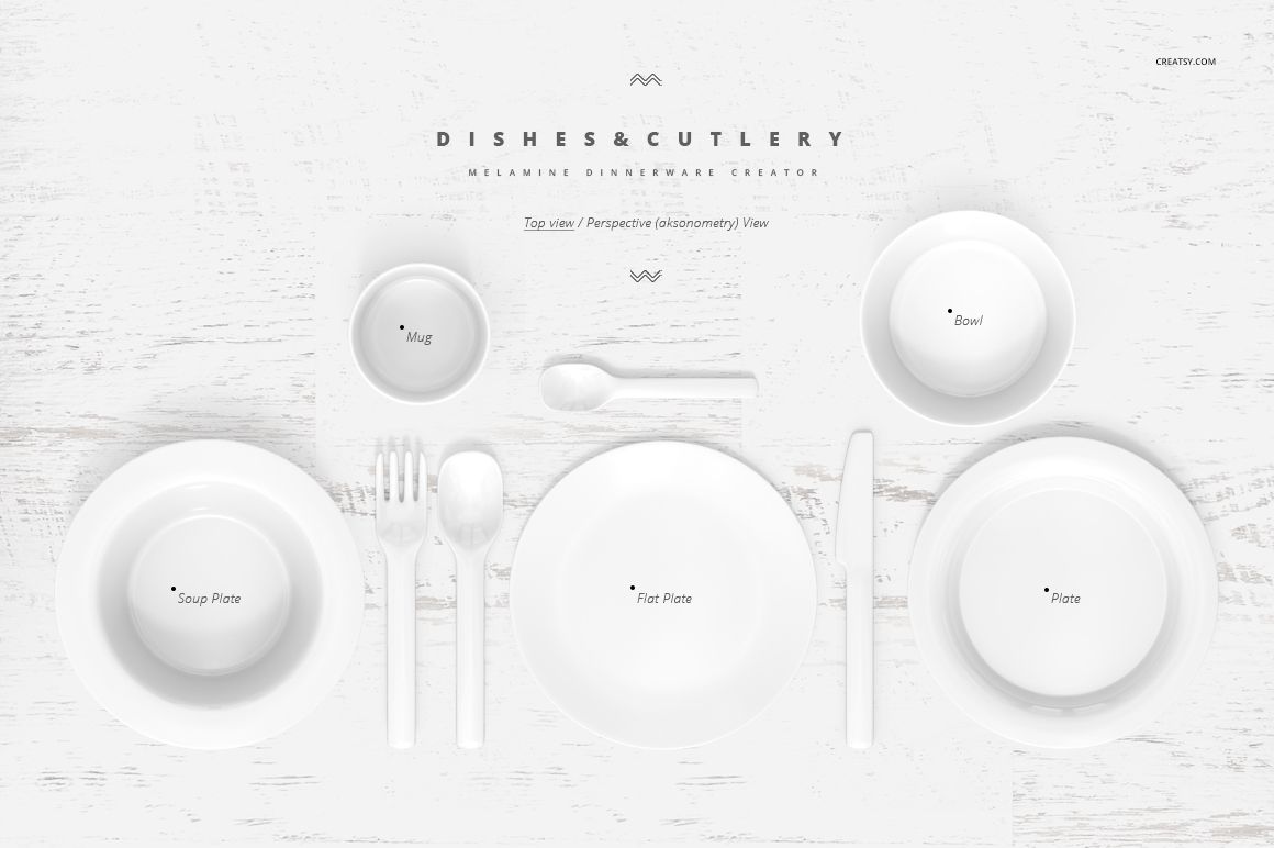 Melamine Dinnerware Creator Mockup Set - mockup screenshot 11