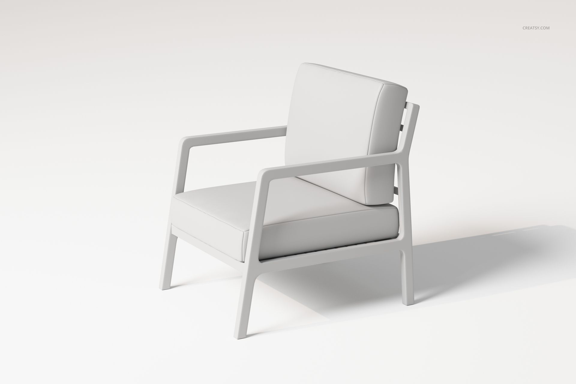 Modern Lounge Chair 3D Model - mockup screenshot 3