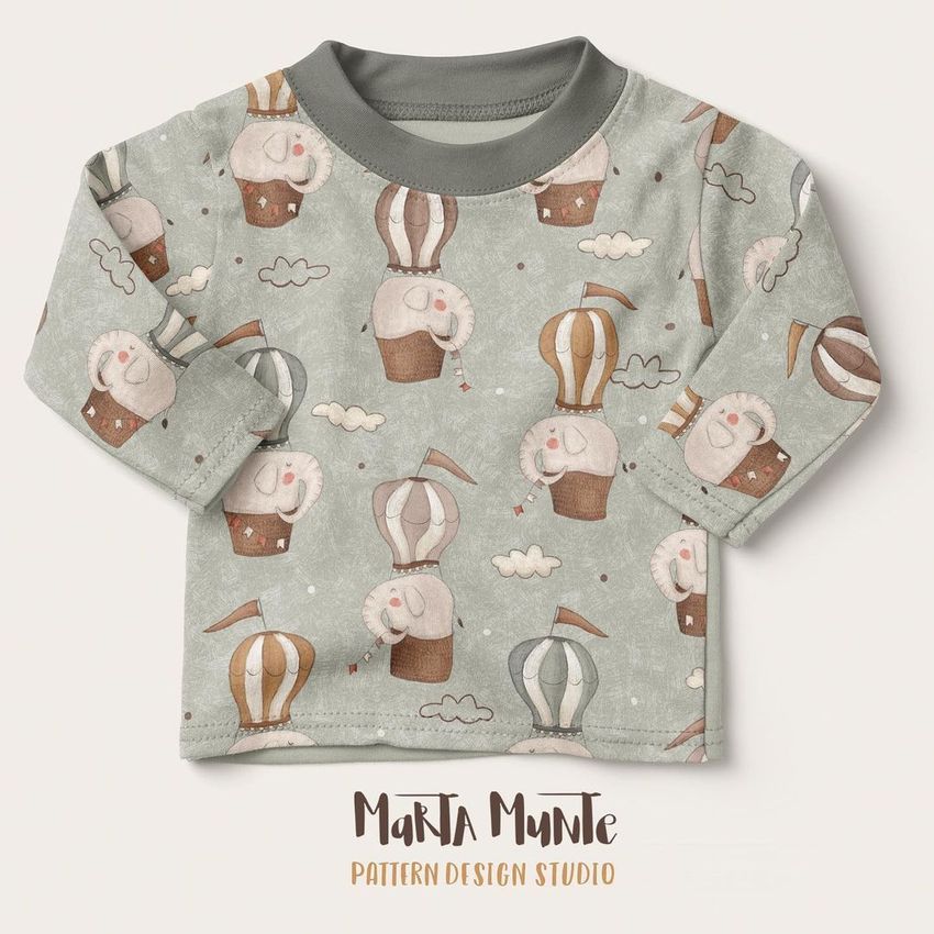 Elephant Hot Air Balloon  by Marta Munte - Files in Use example