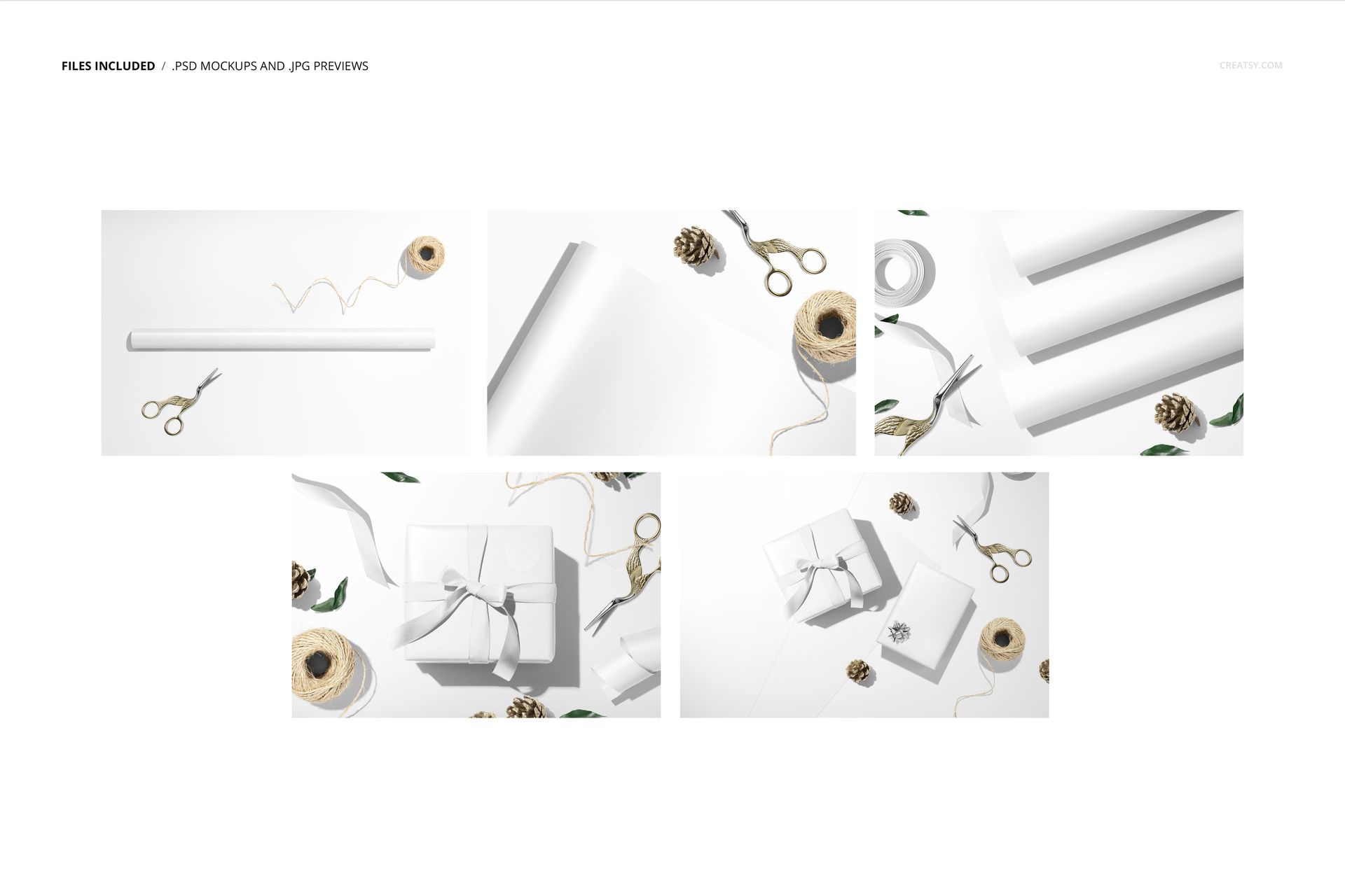 Wrapping Paper Mockup Set - mockup screenshot 2