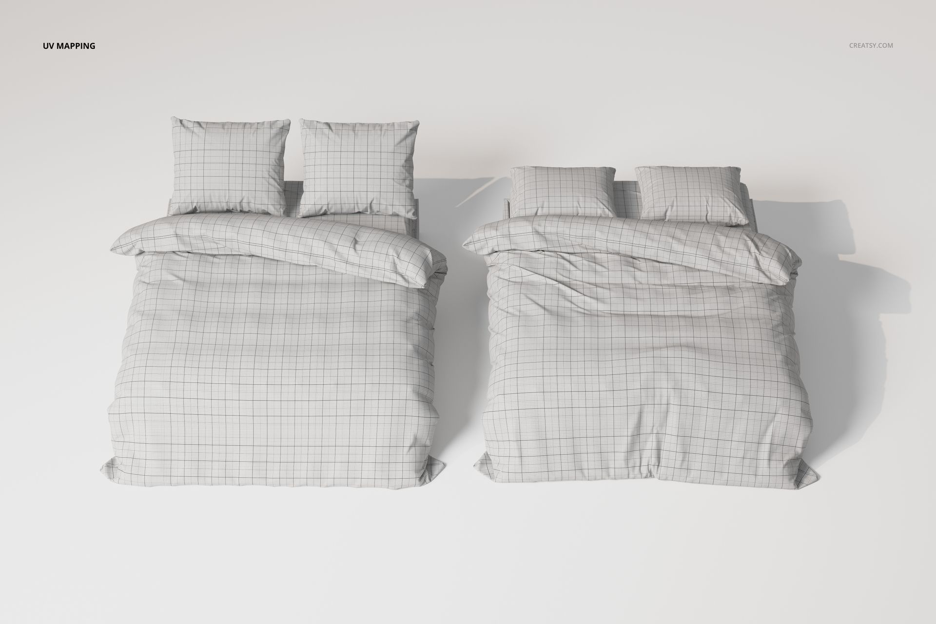 Double Bed Bedding Sets 3D Model - mockup screenshot 5