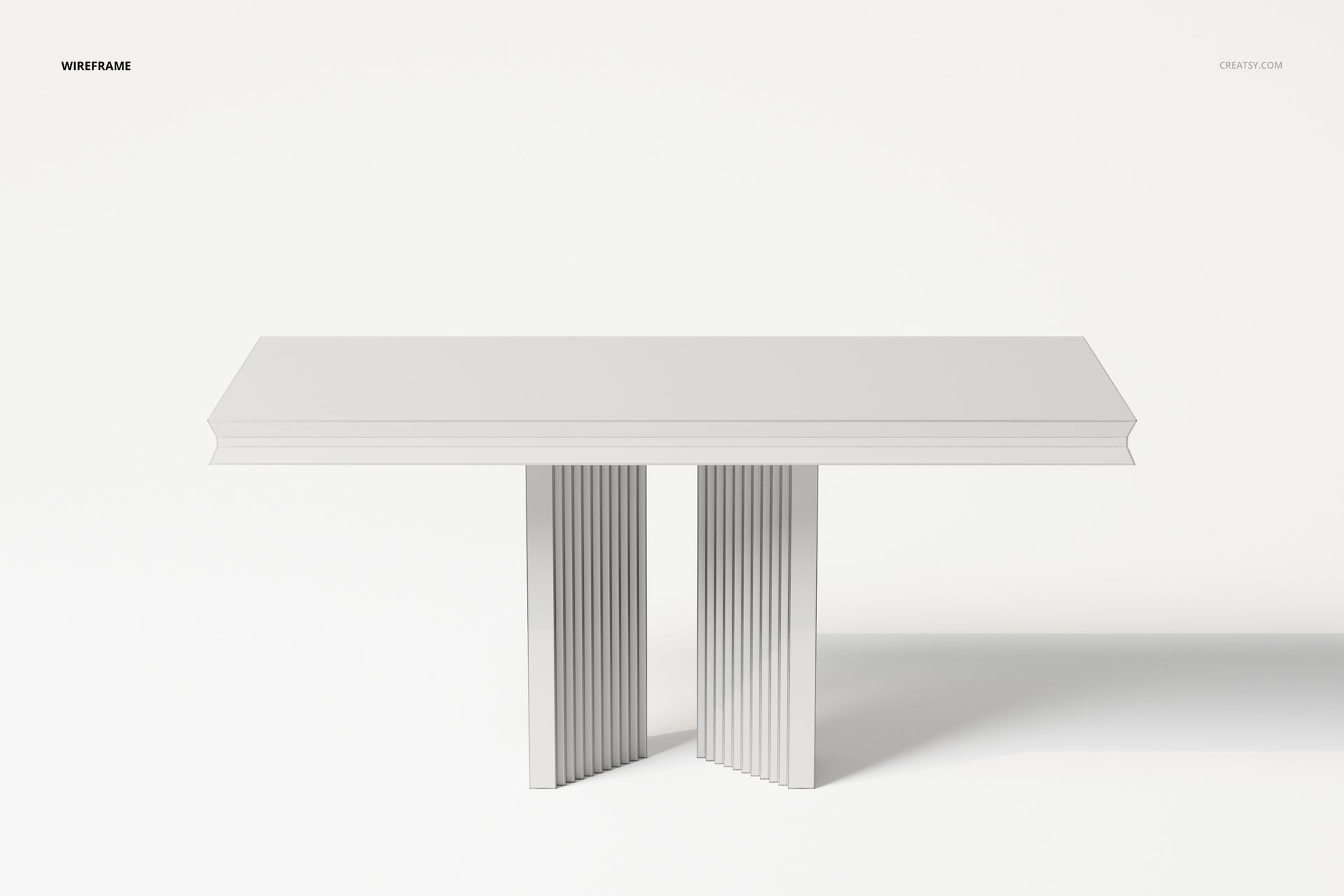 Luxurious Modern Console Table 3D Model - mockup screenshot 5