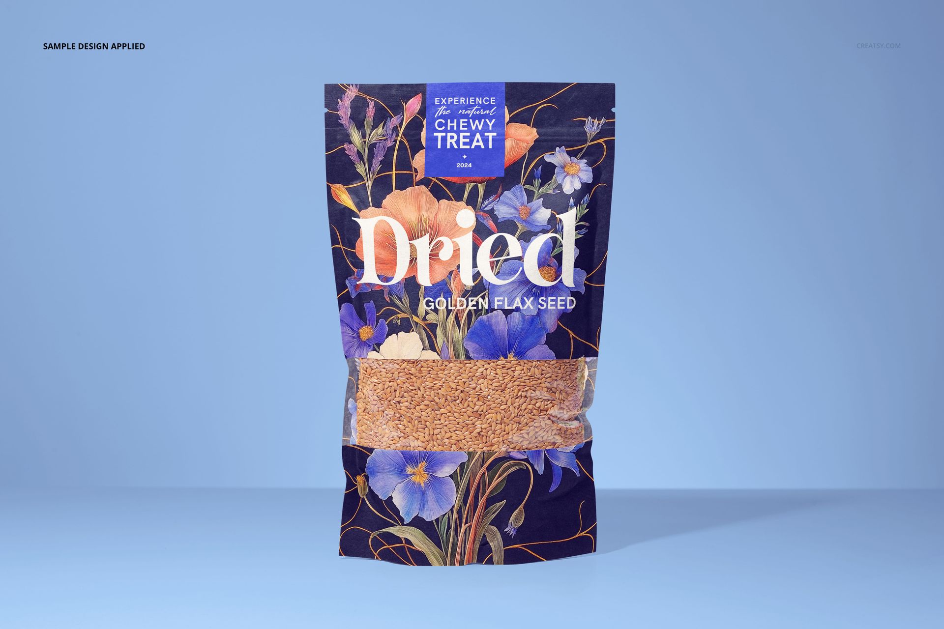 Golden Flax Seeds Paper Pouch Mockup Set - mockup screenshot 4