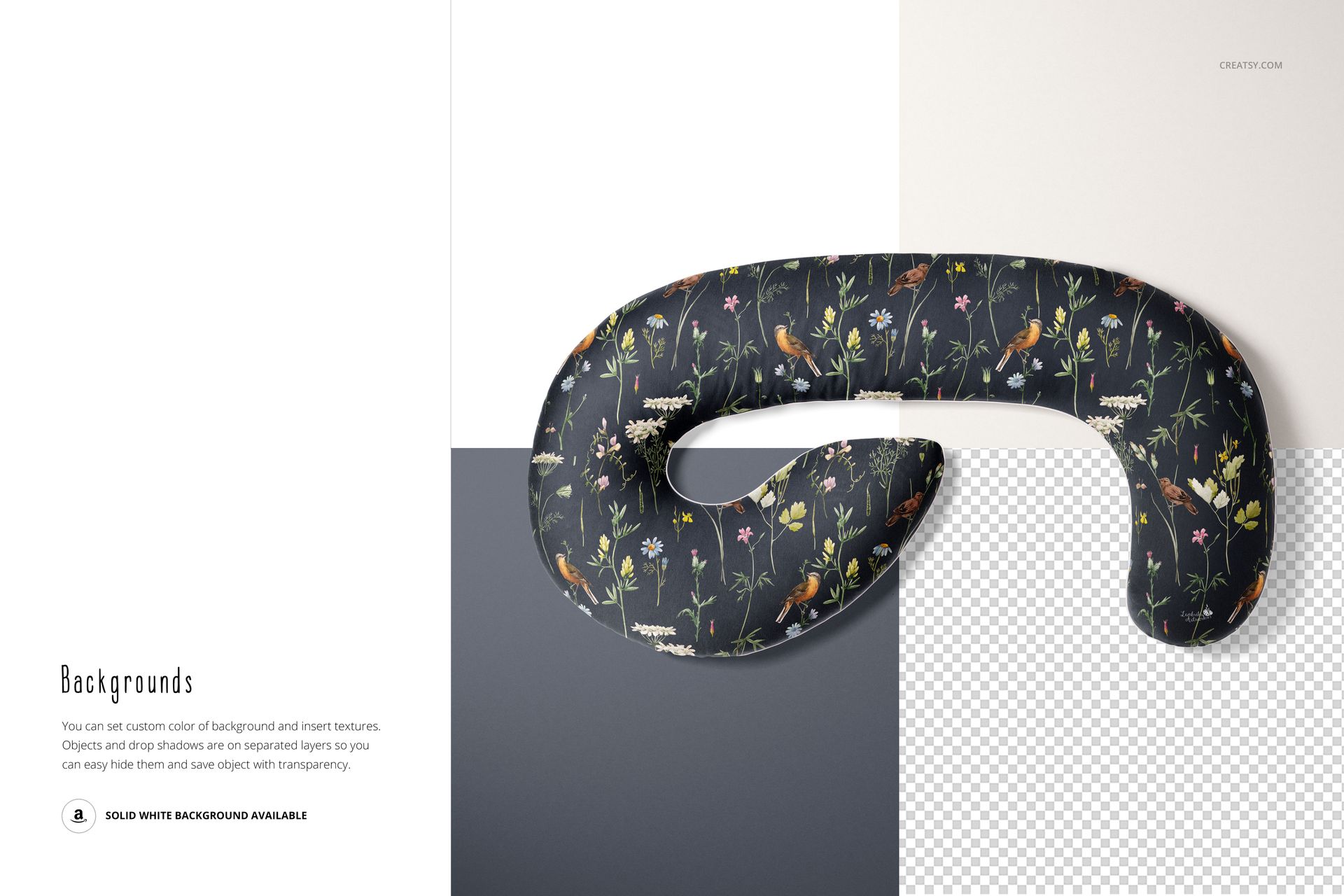 Pregnancy Pillow Mockup Set (09/LFv.2) - mockup screenshot 6