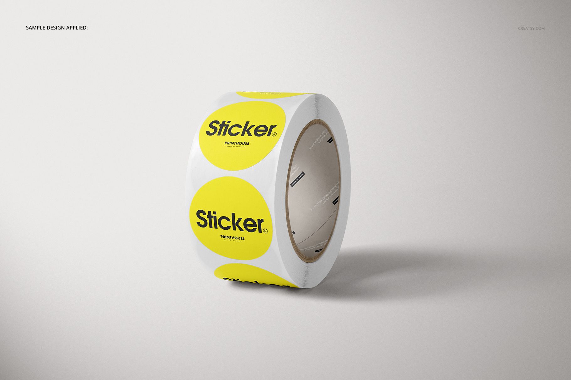 Round Roll Stickers Mockup Set - mockup screenshot 5
